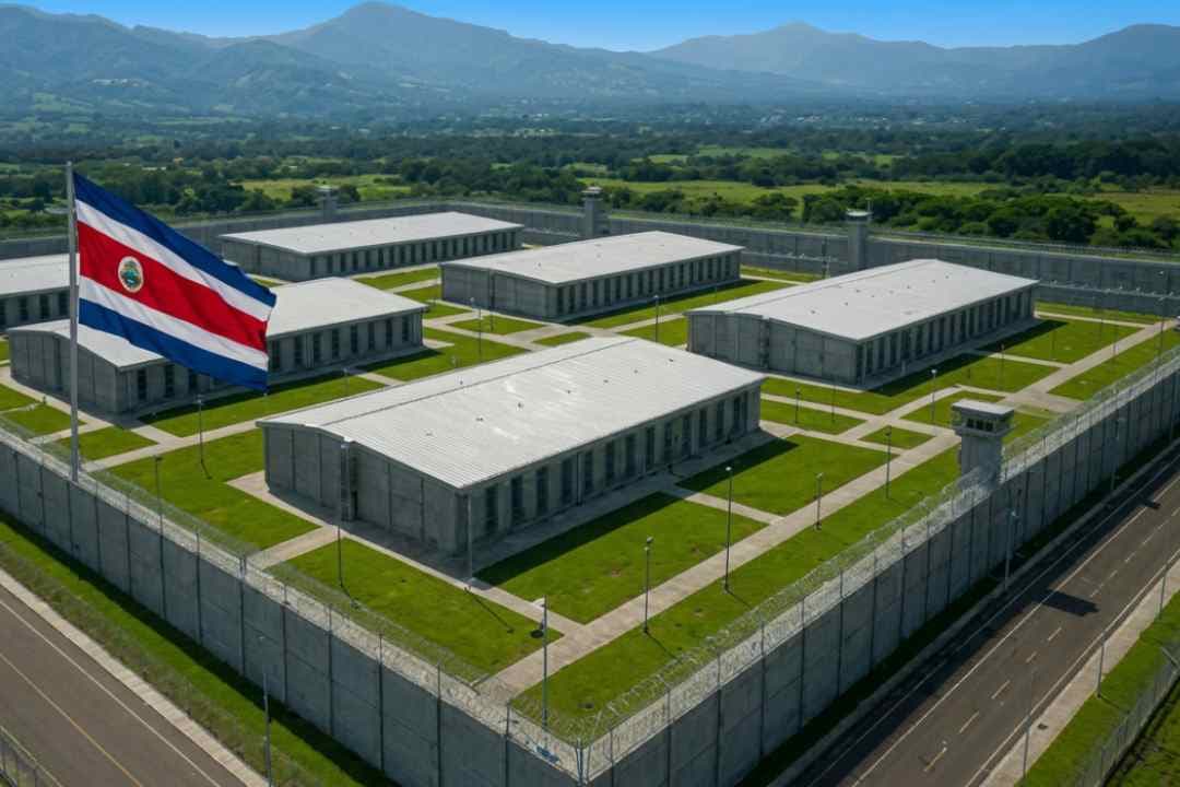 Costa Rica alcanza el 64% de avance en la construcción de su nueva cárcel de máxima seguridad