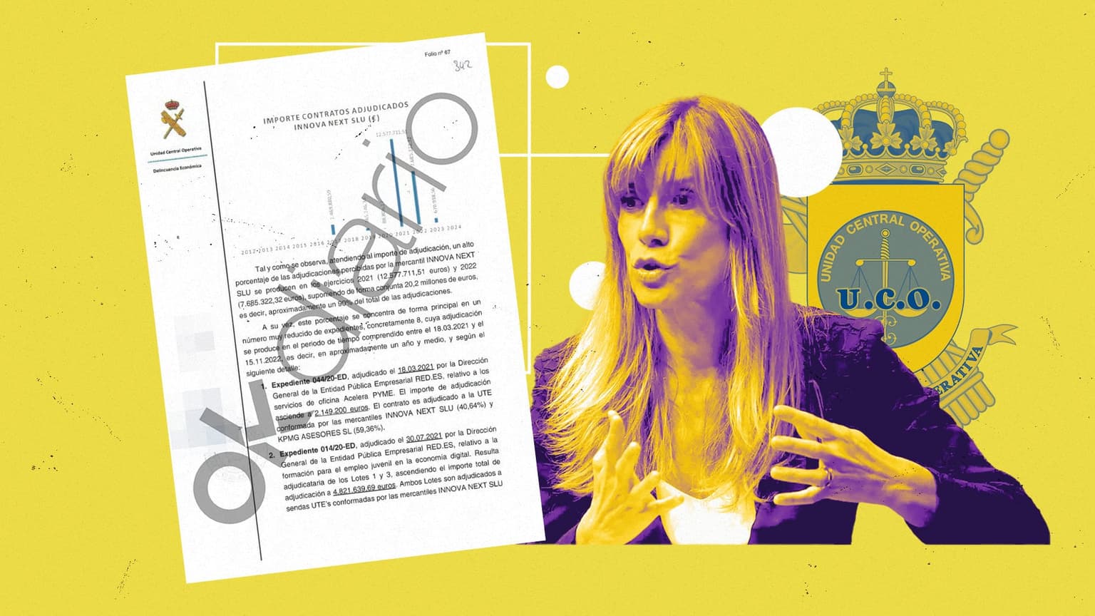 La UCO concluye que Begoña Gómez registró a su nombre la web y la marca del software pagado por la Complutense