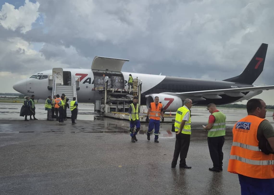 Llega a Cuba el primer cargamento de ayuda humanitaria de Estados Unidos