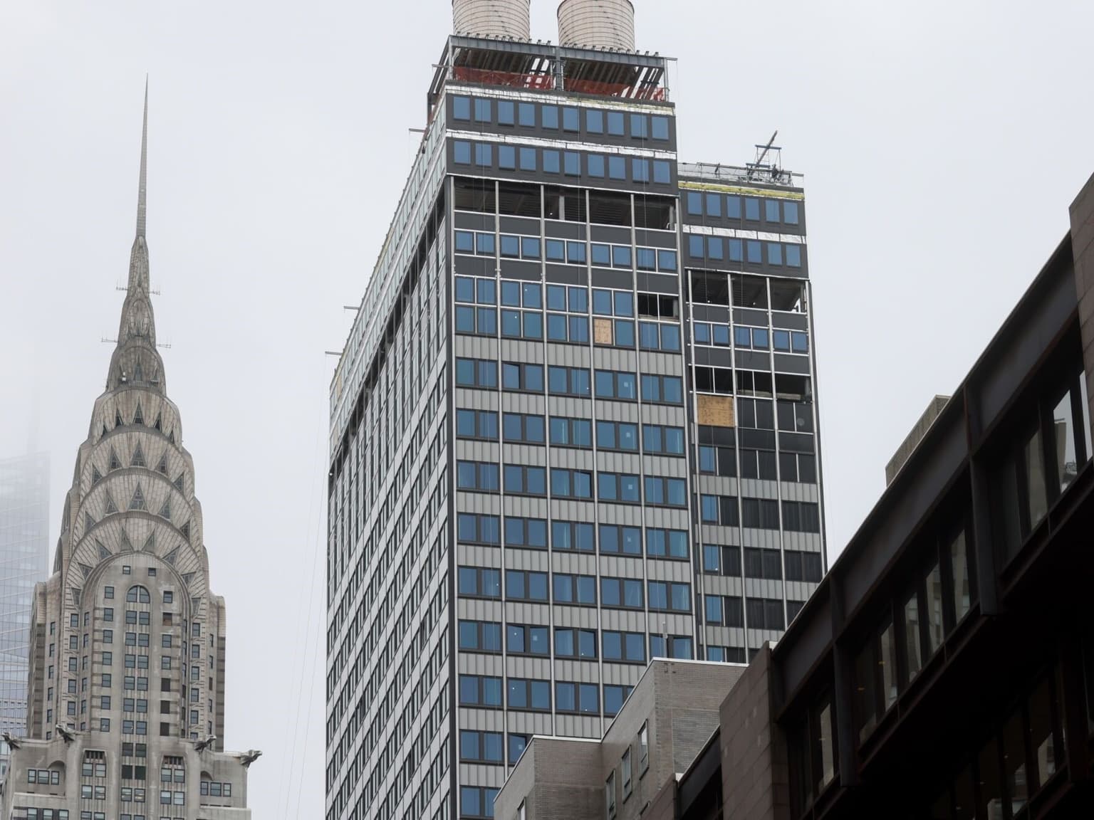 Estabilización de un rascacielos en Manhattan tras detectarse fallas estructurales