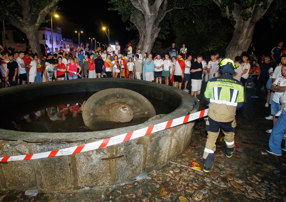 Fallecimiento de un menor tras el derrumbe de una fuente en Ciudad Rodrigo